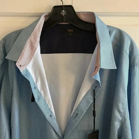 AKA, “also known as” men shirt,XXL, office,slim fit,two tone,classy, event ,NWT - Picture 11 of 14
